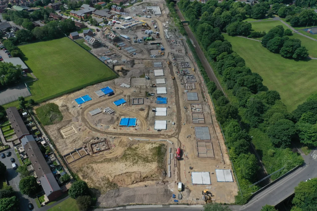Commercial foundation and groundworks activity